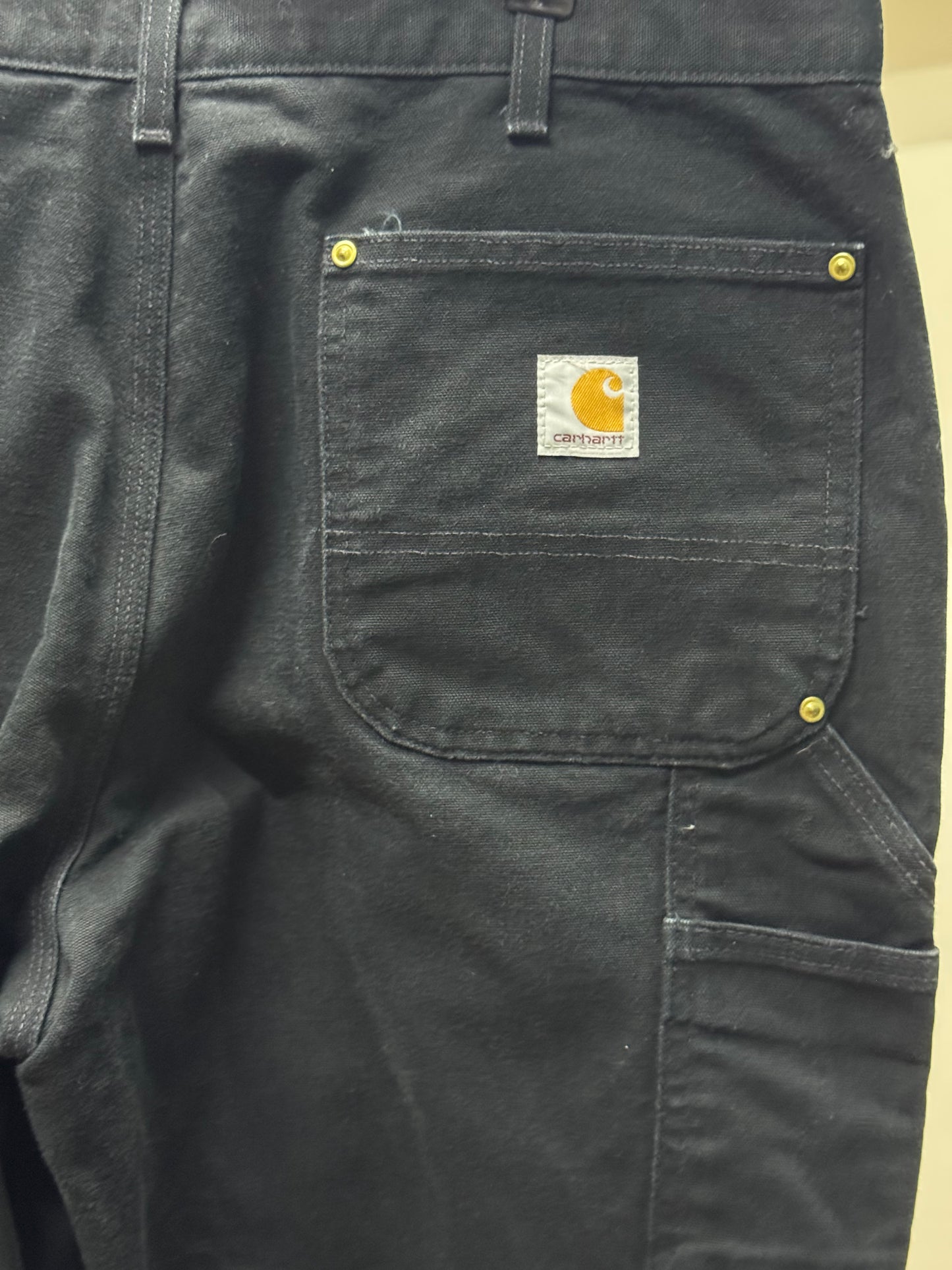 Carhartt Wide Leg Black Cargo Denim Jeans