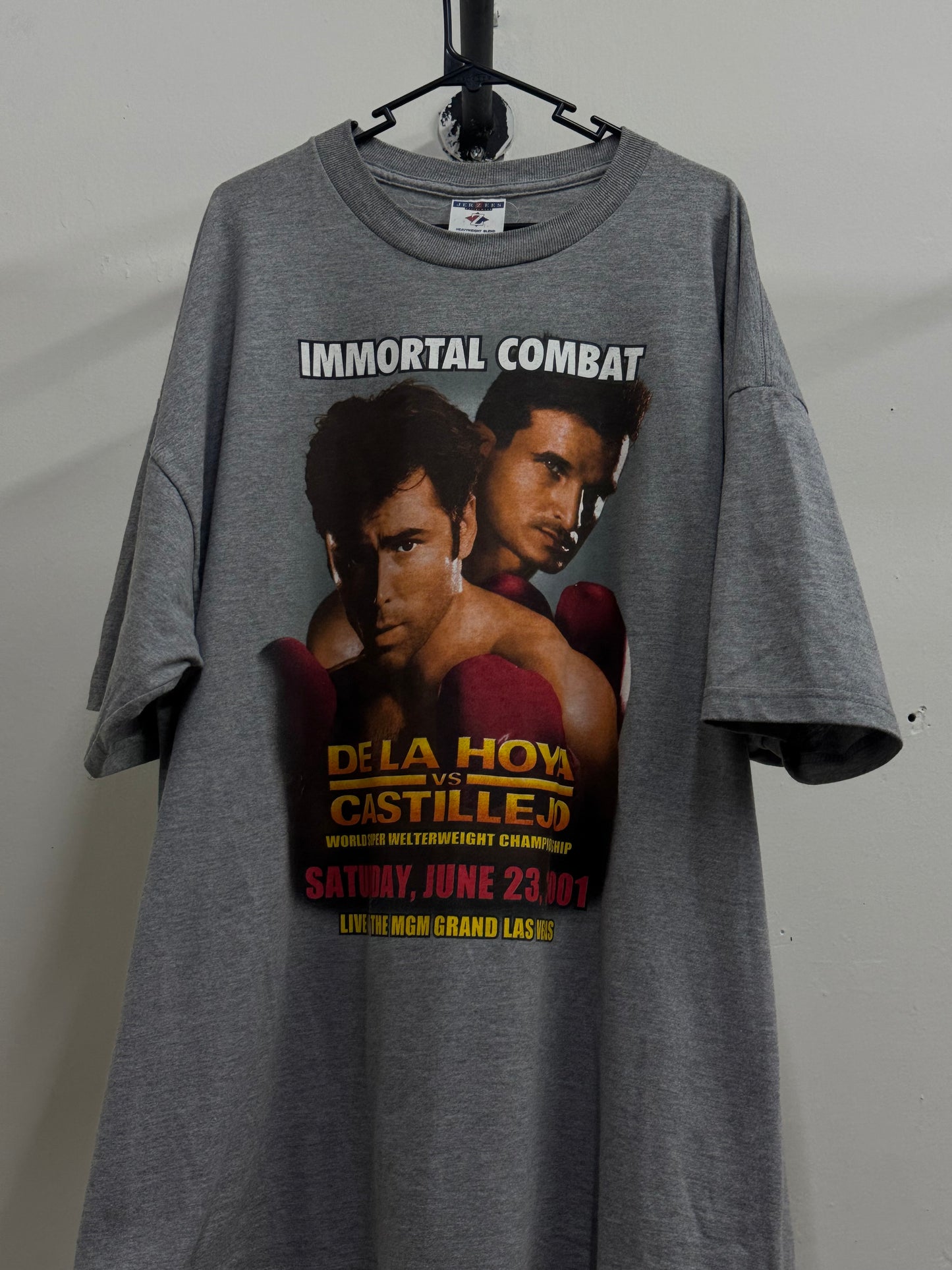 Immortal Combat De la Hoya vs Castillejo Gray Tee