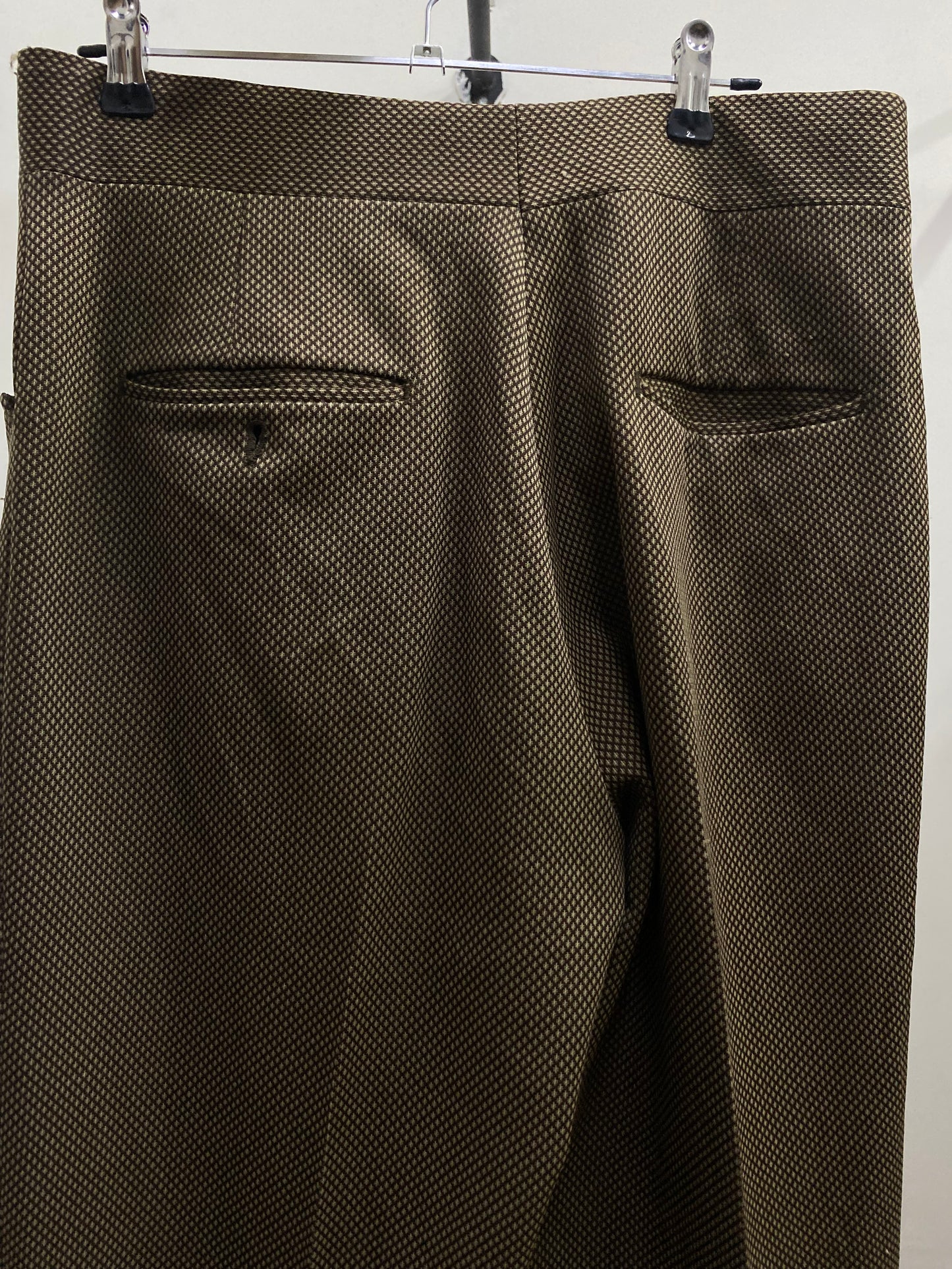 Haggar Slack Textured Brown Dress Pants