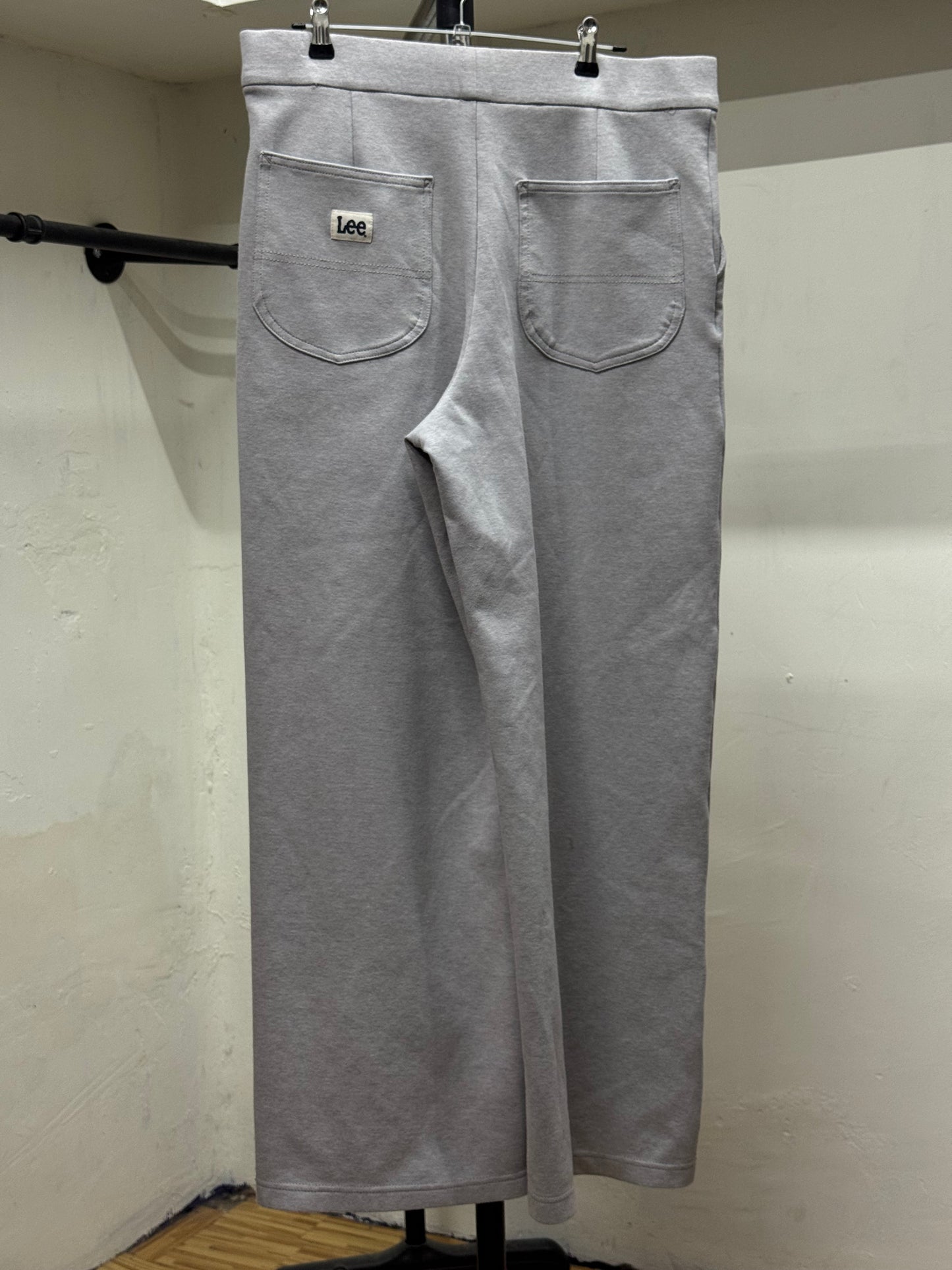 Lee Wide Leg Light Gray Sweatpants