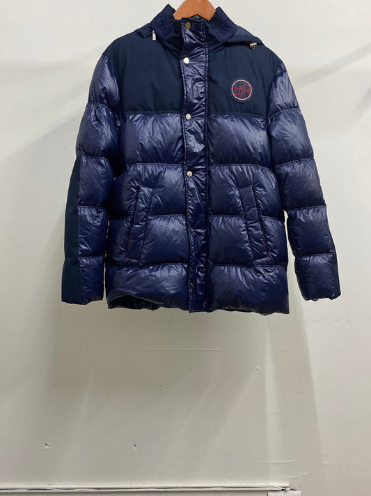 Carolina Herrera Dark Blue High Neck Puffer Jacket