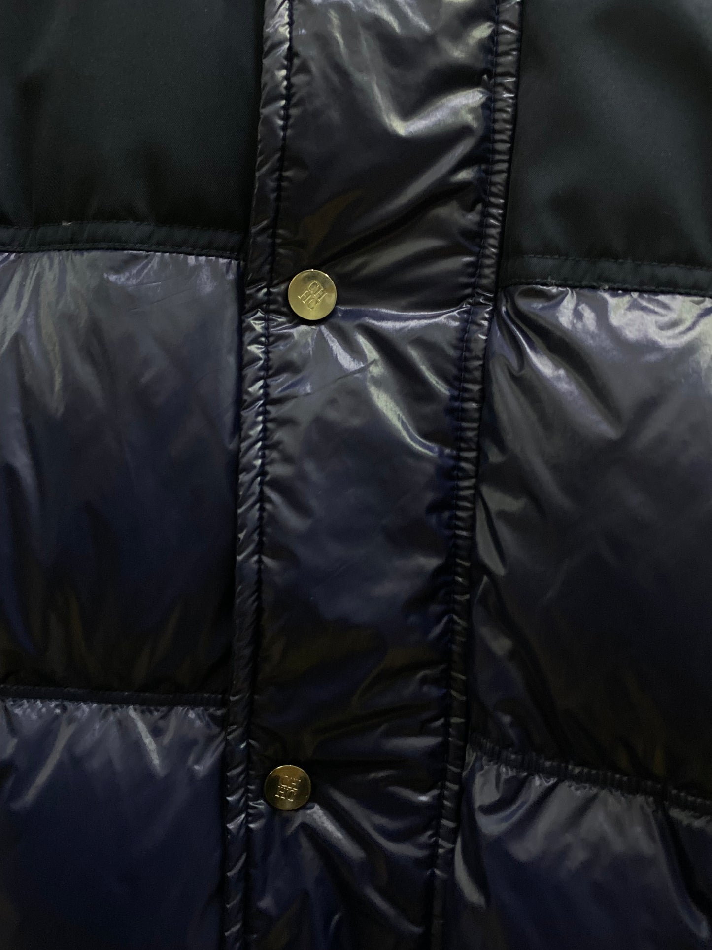 Carolina Herrera Dark Blue High Neck Puffer Jacket