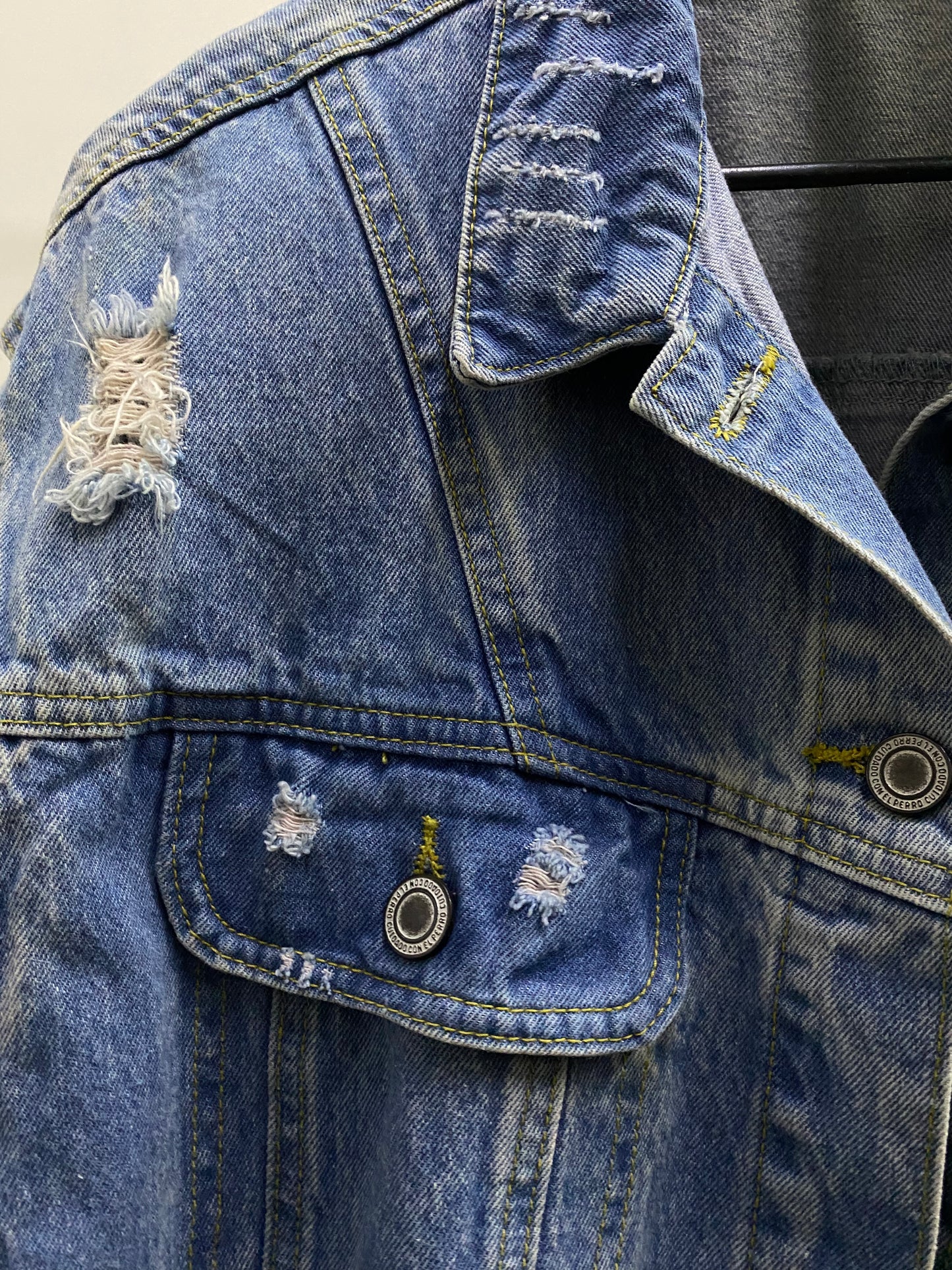 Denim Crop Vest