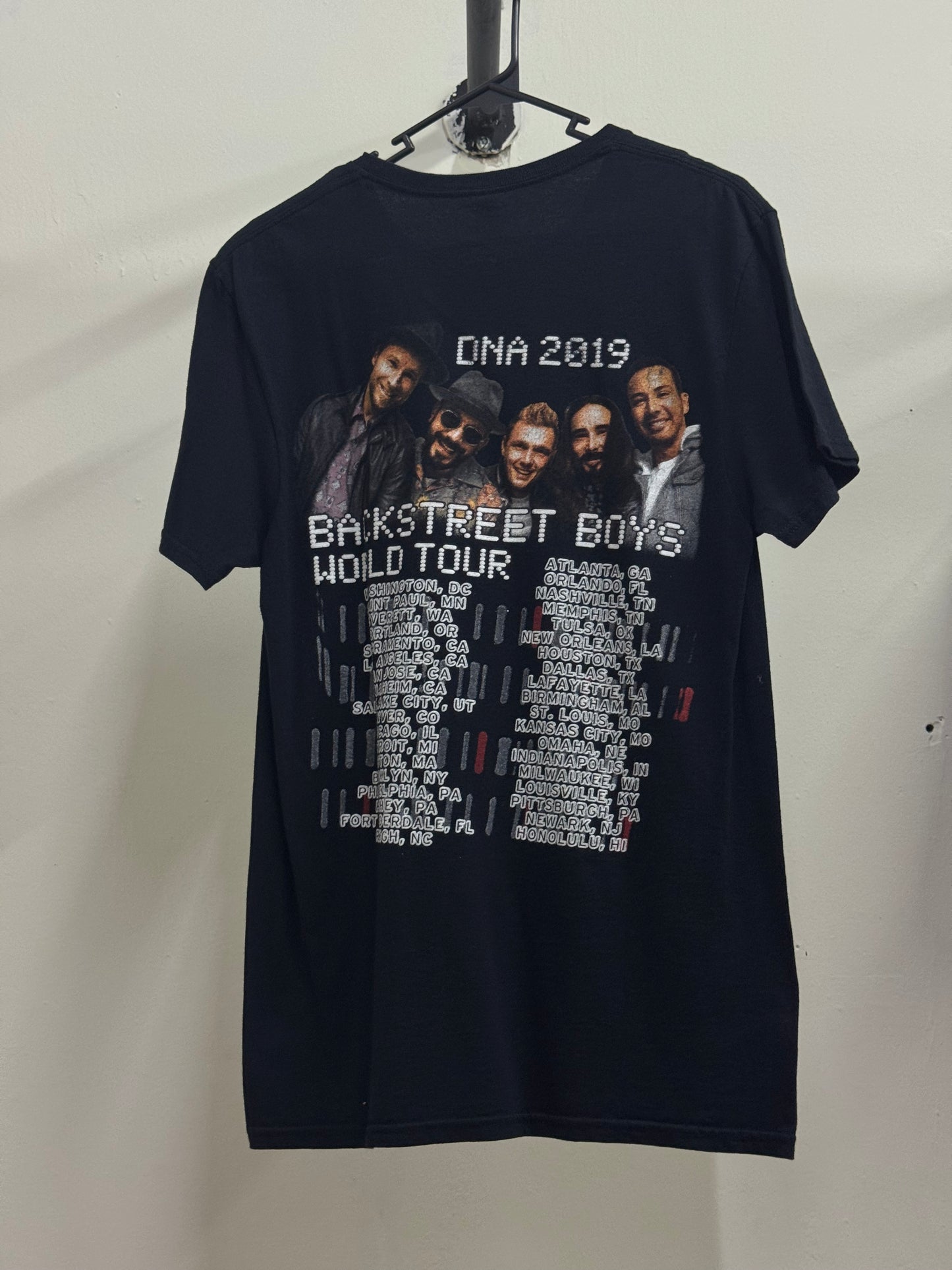 Backstreet Boys World Tour DNA 2019 Black Tee