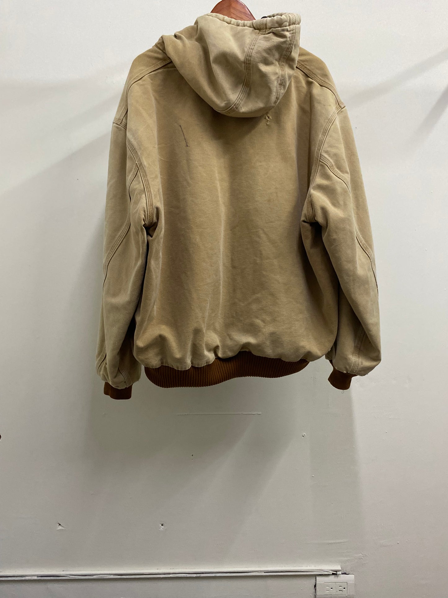 Carhartt Zip-Up Khaki Hoodie
