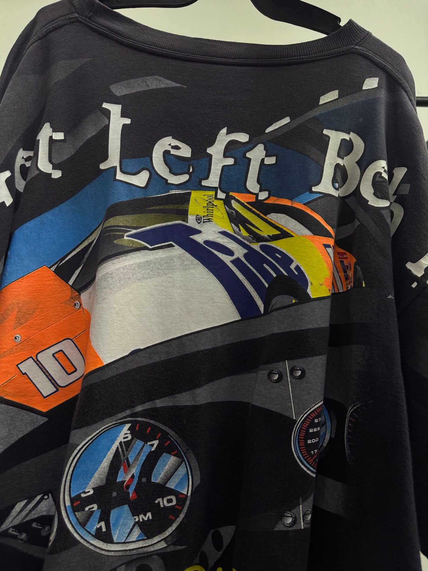 Nascar Vintage 90s Tide Attack The Track Dark Gray Tee