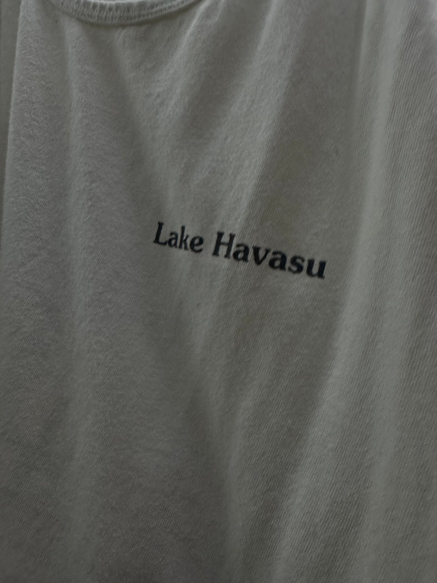 River Rat White Graphic Tank Top