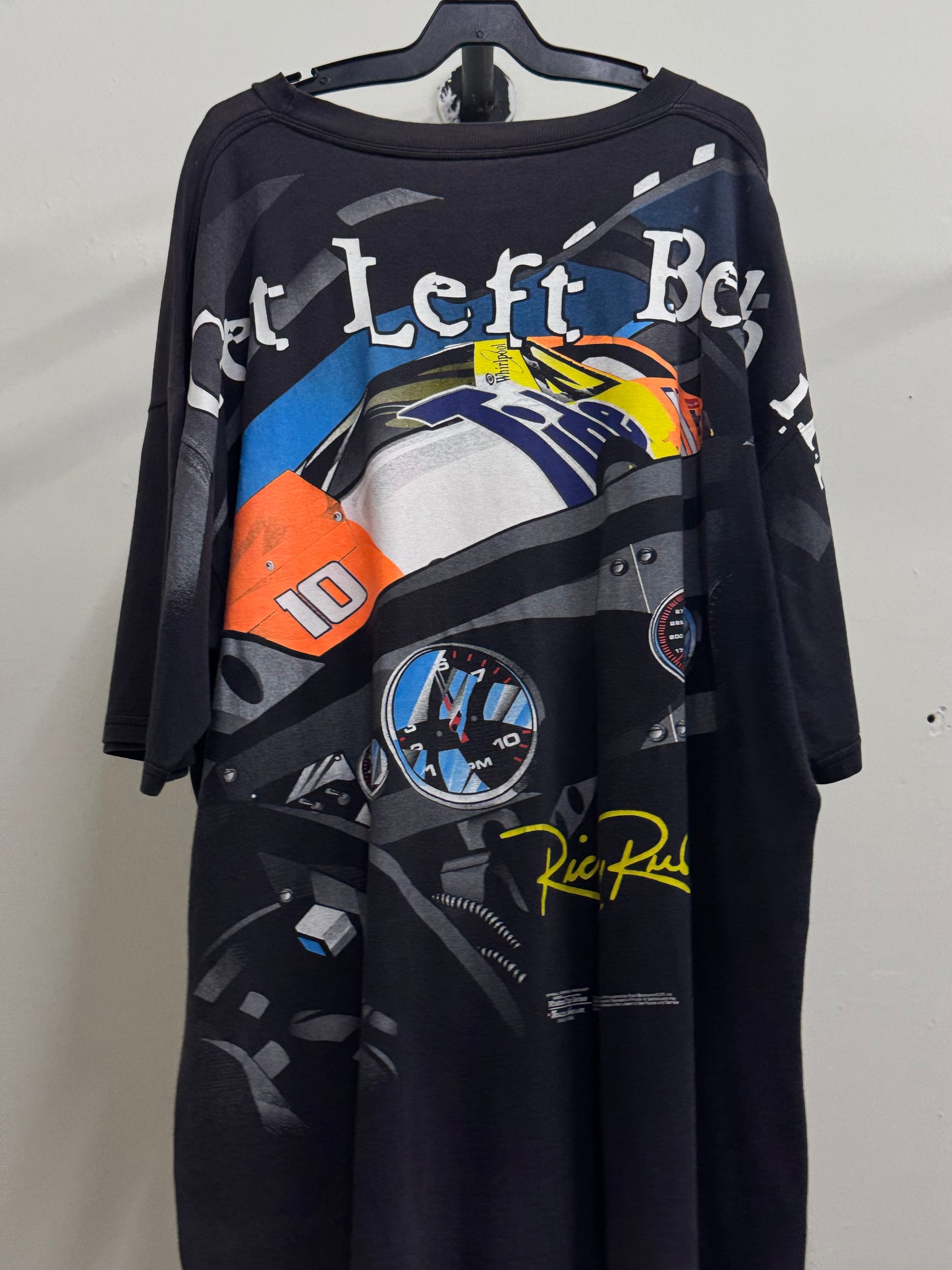 Nascar Vintage 90s Tide Attack The Track Dark Gray Tee