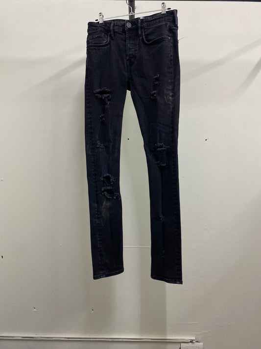 All Saints Ripped Black Denim Jeans