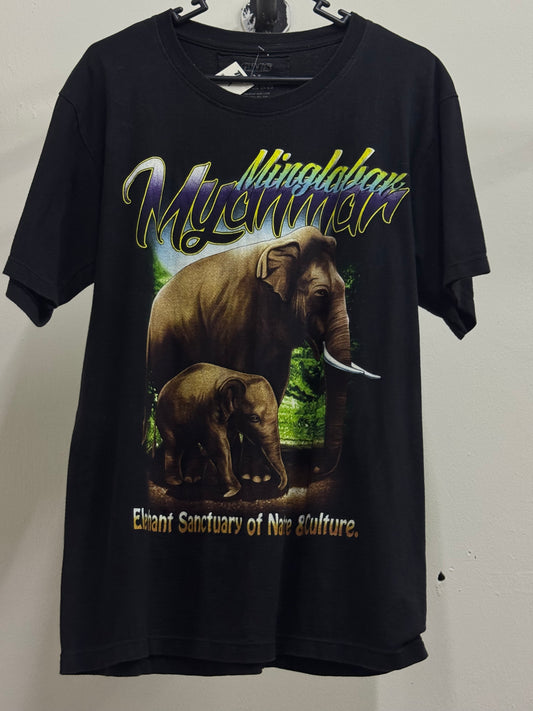 GMS Elephants Black Tee
