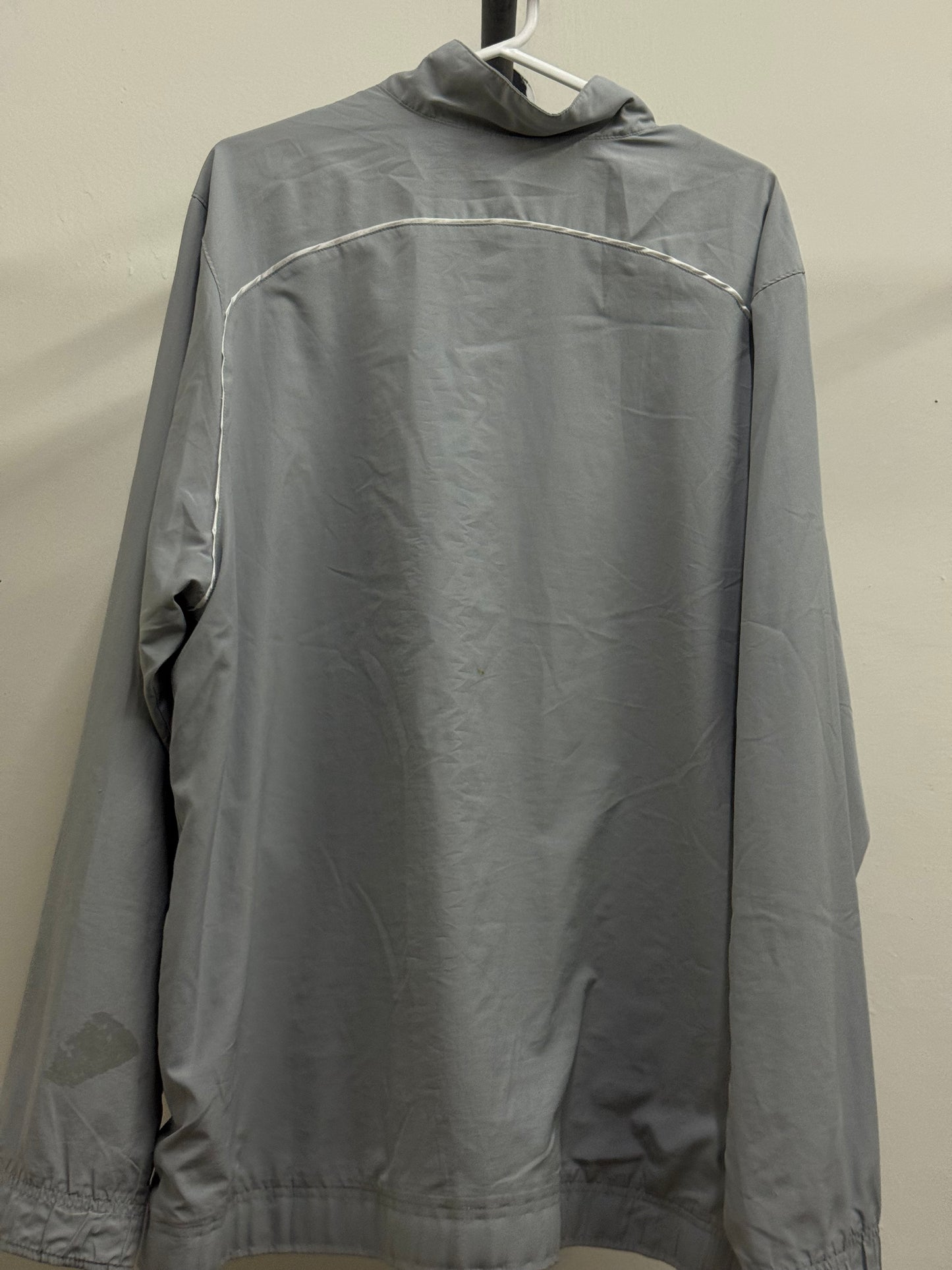 Nike Windbreaker Light Gray Zip-Up Jacket