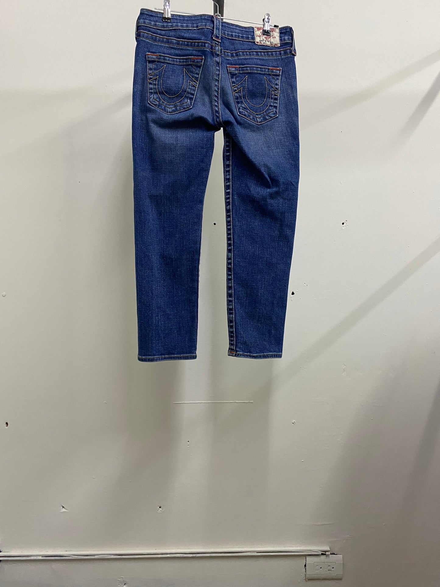 True Religion Blue Denim 3/4 jeans