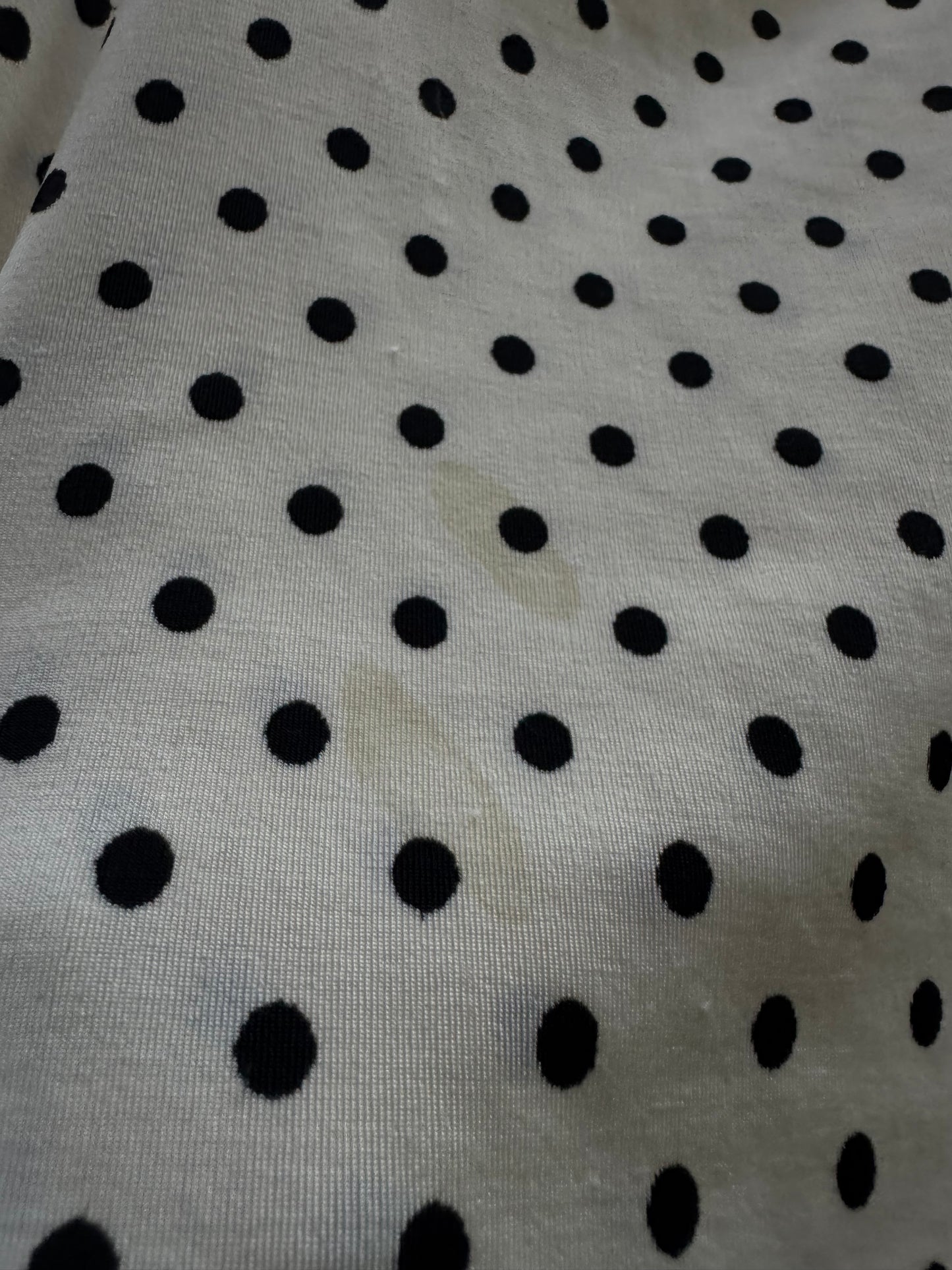 Polka Dot Sleeveless White Top