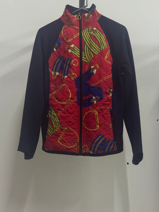 Ralph Lauren Dark Blue & Red Zip-Up Jacket