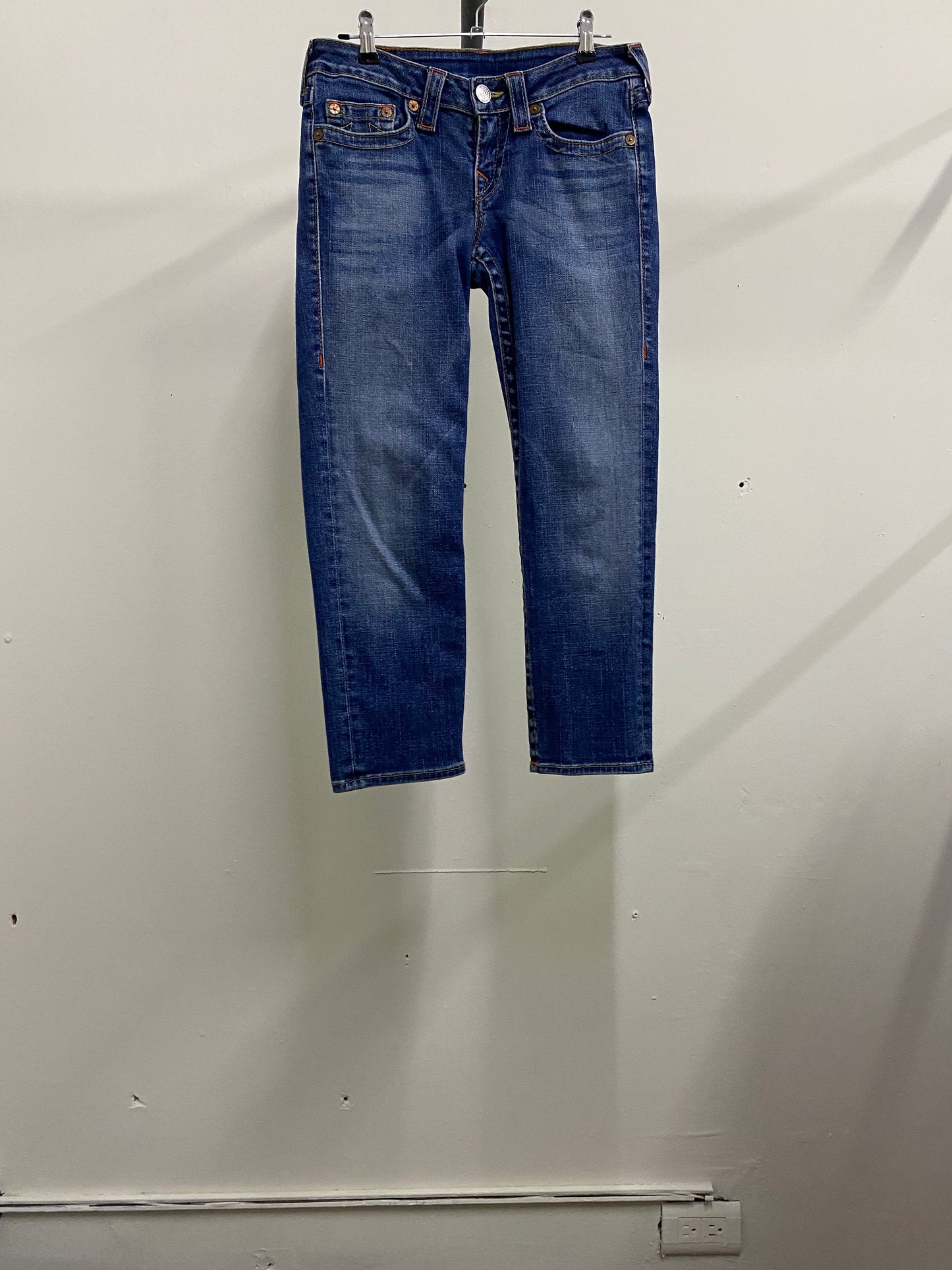 True Religion Blue Denim 3/4 jeans