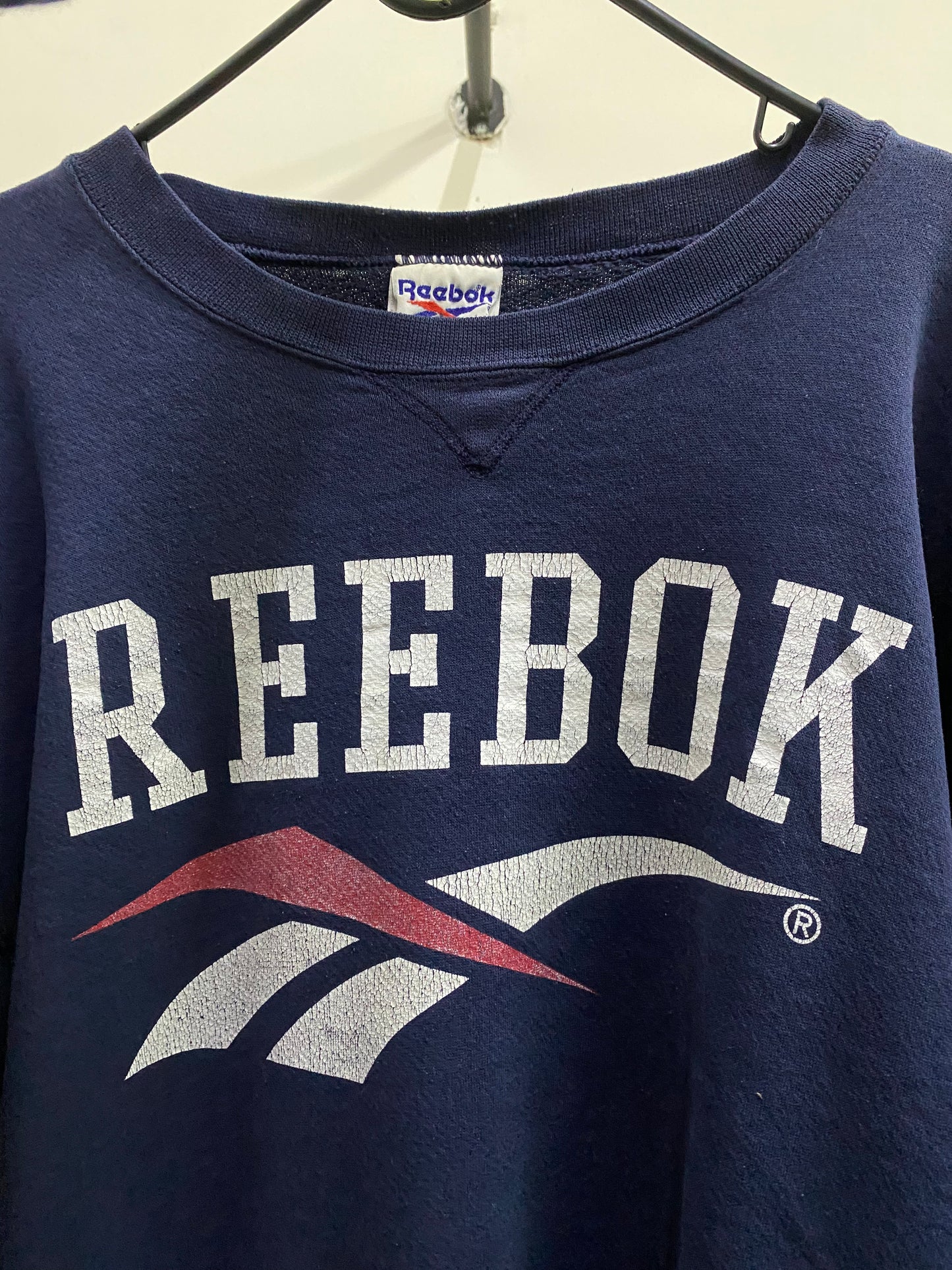Vintage Reebok Dark Blue Sweater
