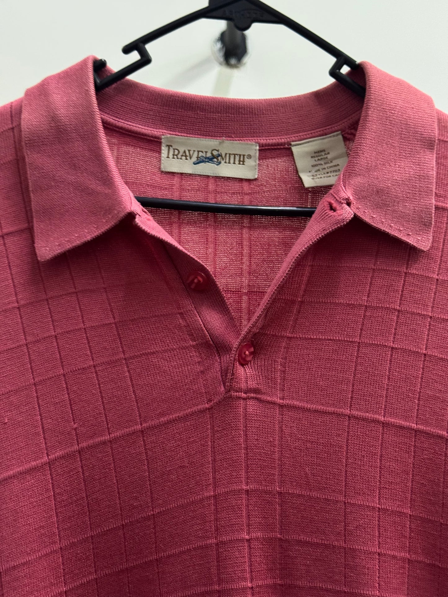 Travel Smith Coral Pink Shirt