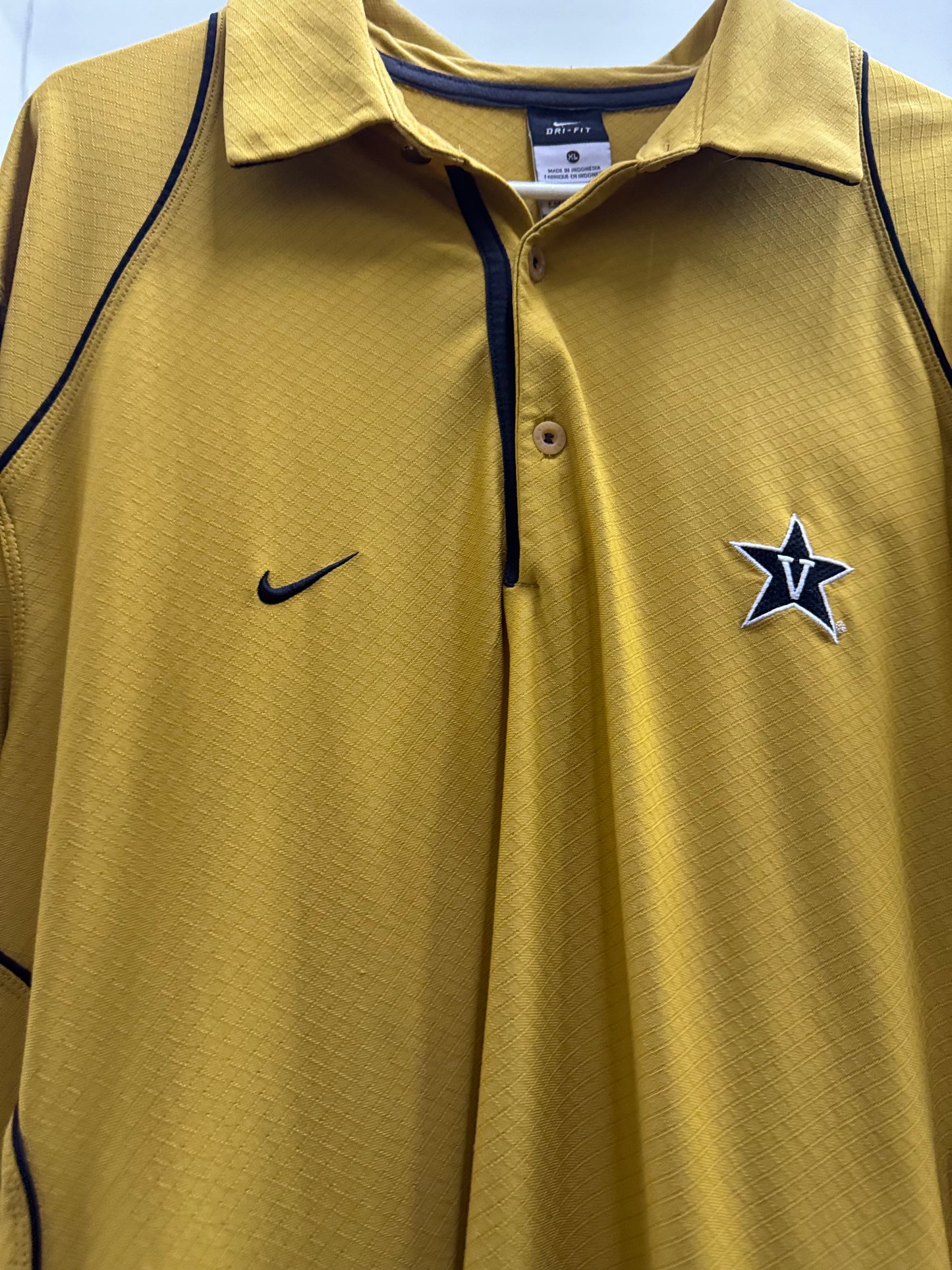 Nike Dri-Fit Vanderbilt Mustard Yellow Shirt