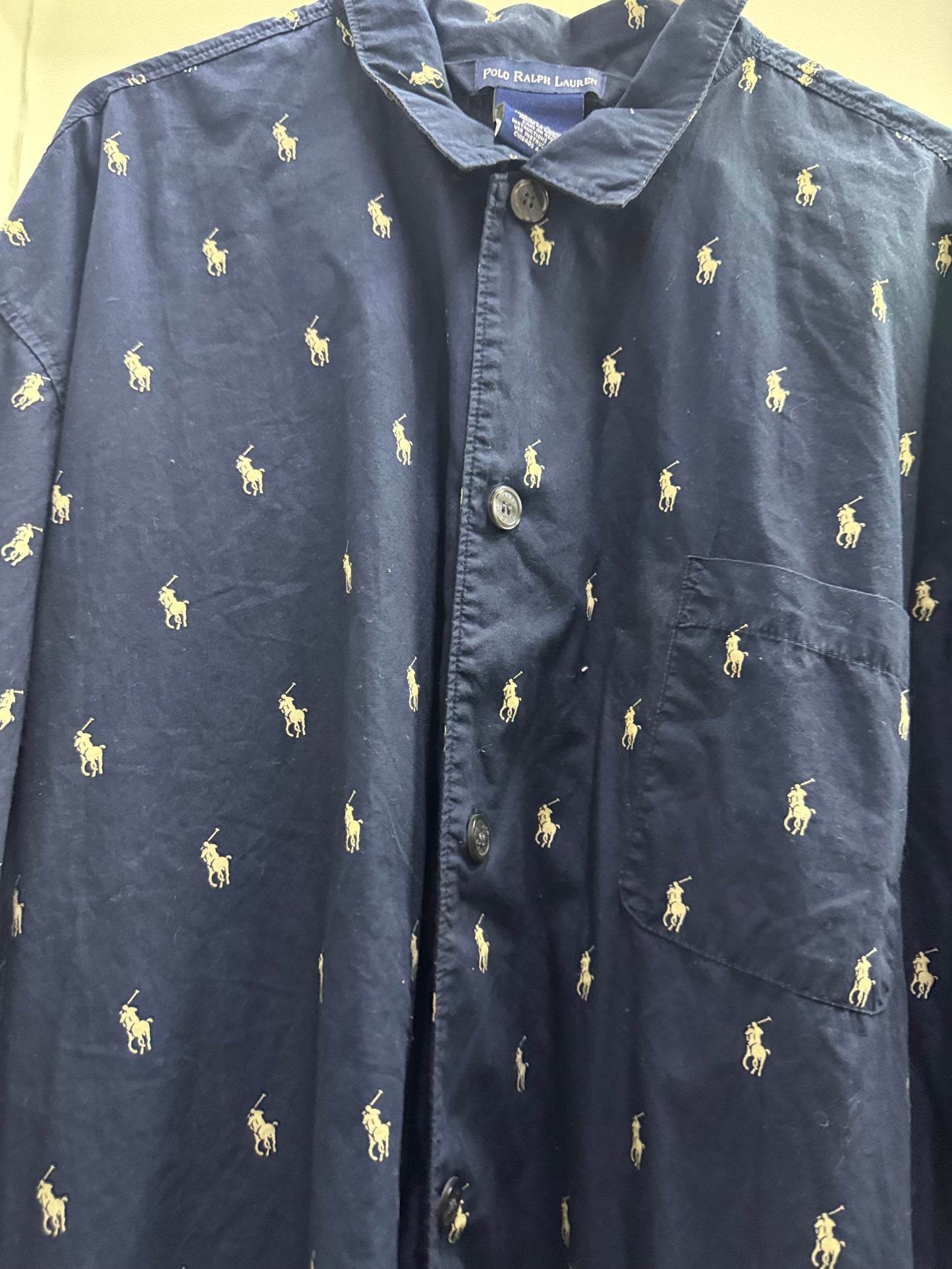 Polo Ralph Lauren Long Sleeve Button Up Blue Shirt