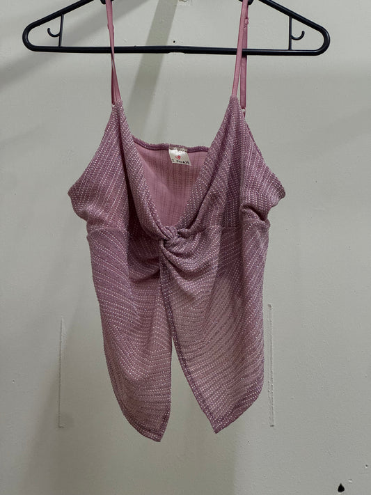 Joah Pink Sparkle Top