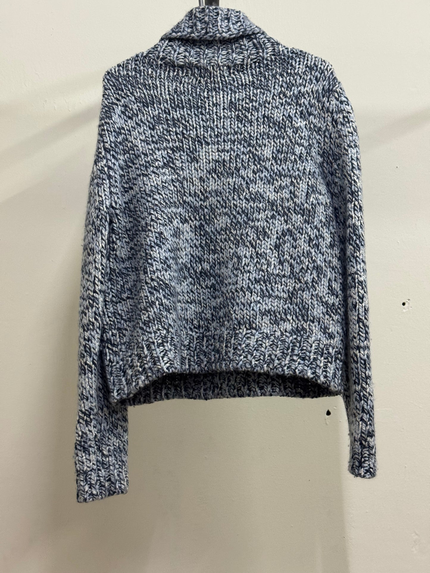 Old Navy High NeckBlue Knitted  Sweater