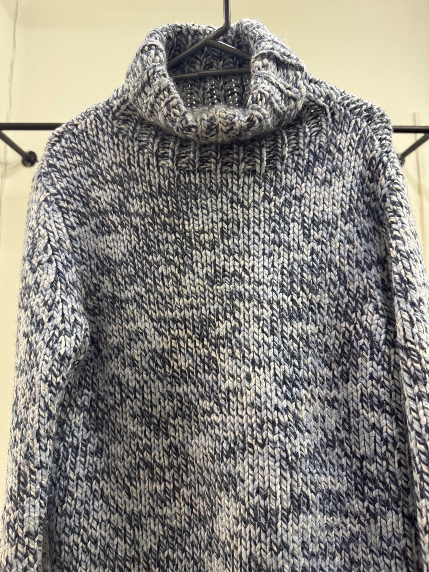 Old Navy High NeckBlue Knitted  Sweater