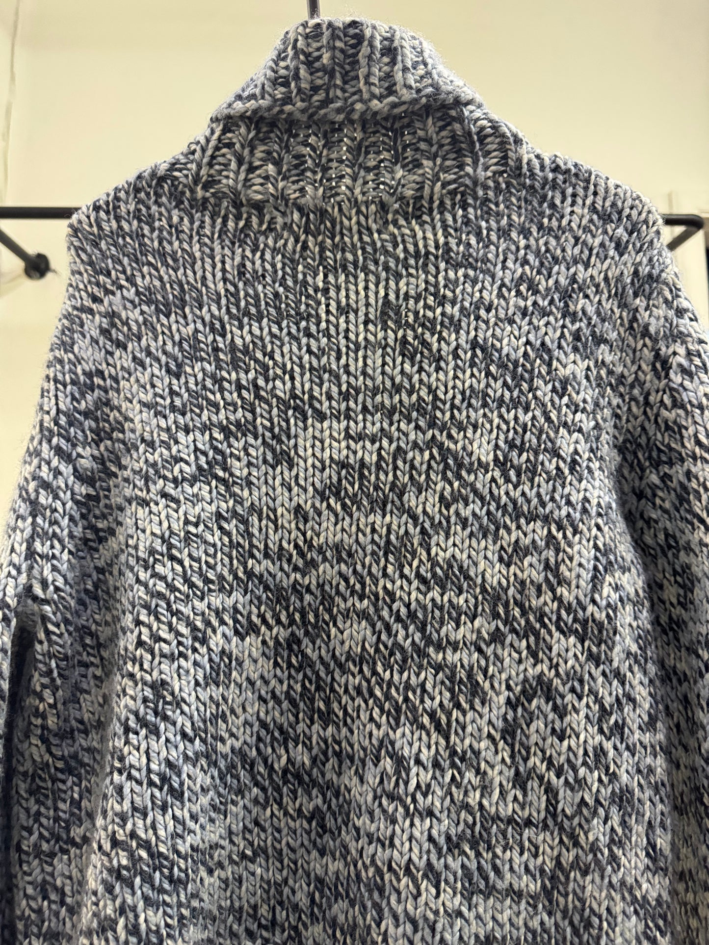 Old Navy High NeckBlue Knitted  Sweater