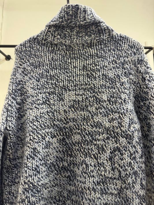 Old Navy High NeckBlue Knitted  Sweater