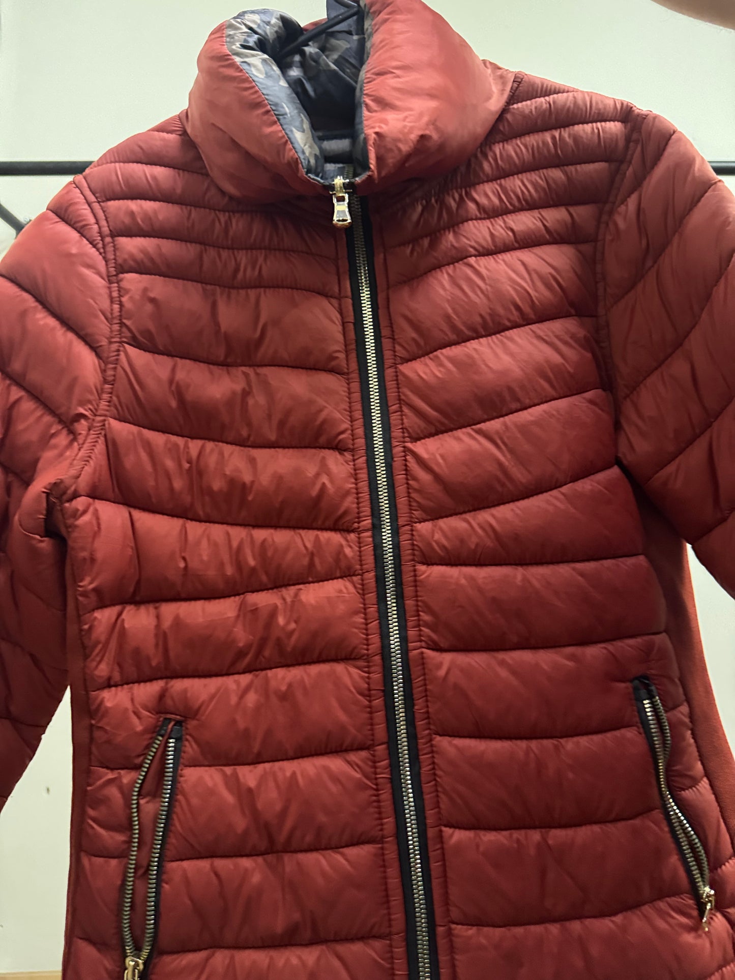 Reversable Red & Camo Puffer Jacket